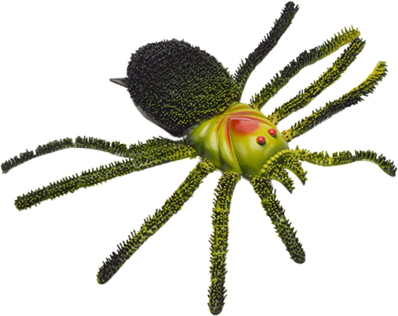Mallexo Realistic Rubber Spider Action Toy for Kids Colorful Tarantula Figurines Toys(Green)