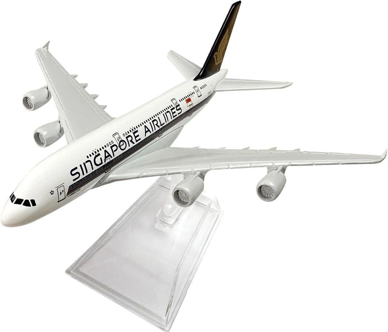 Wellingston Die Cast Aircraft Air India 16 Cm Scale, Highly Detailed Display Décor(White)