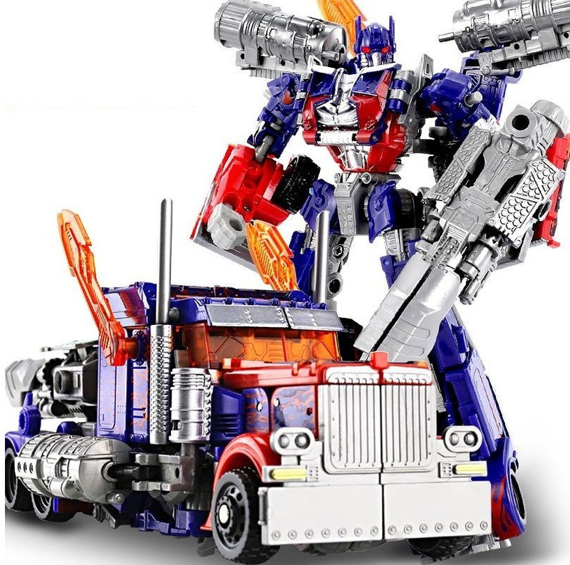 kitmeer 2-in-1 Robot to Truck With Movable Joint 20cm Plastic Action Figure (Blue)(Blue)