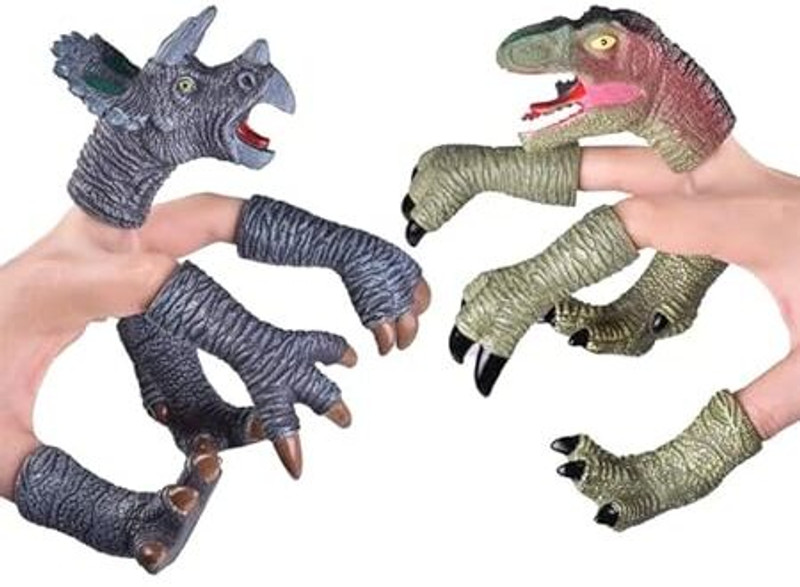 Sawkirp darshraj Dinosaur puppet five finger toy for stress anxiety relief(Multicolor)