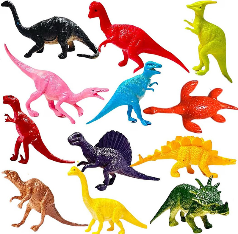 RBR Realistic Dragon Dinosaur Animals Figures Playset|12PCS(Multicolor)