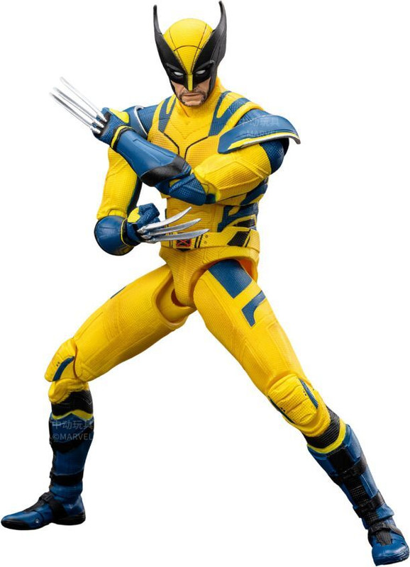 MARVEL Wolverine Action Figure – 1/10 Scale Collectible, Interchangeable Hands & Stand(Multicolor)