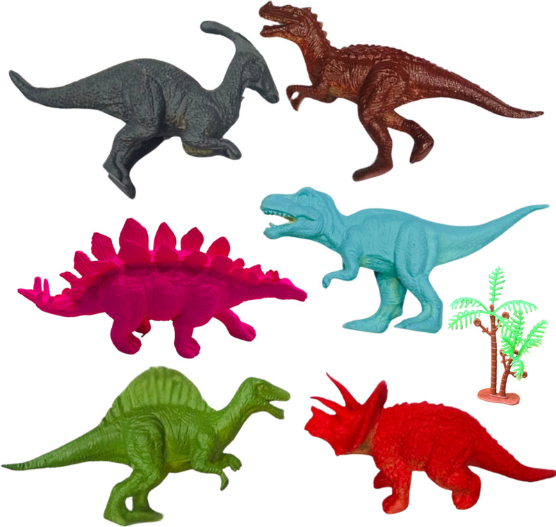 ZESTHOME 4 Pcs Realistic Dinosaur Toys for Kids | Educational Jurassic Gift Toys(Multicolor)