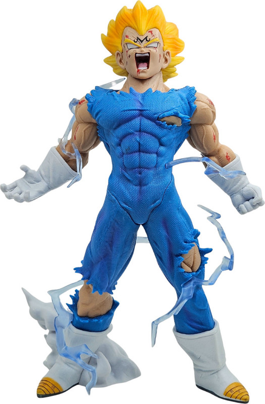 Realmkart Majin Vegeta Action Figure 27CM Dragon Ball Z Anime Action Figures Super Saiyan(Multicolor)