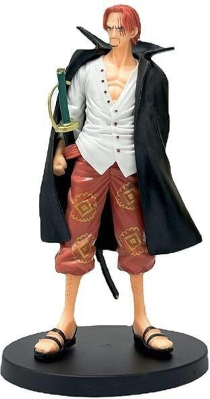 funfob One Piece Shanks Action Figure for Anime Fans 18CM PVC Material (Shanks 18cm)(Multicolor)