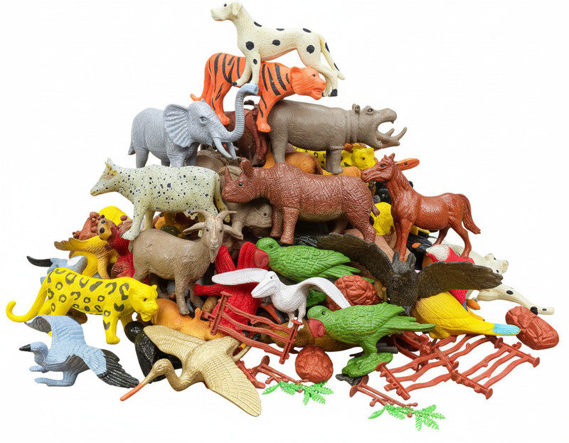ZESTHOME Combo of Animals & Birds Toys - 26 Pcs set toys for fun and adventure(Multicolor)