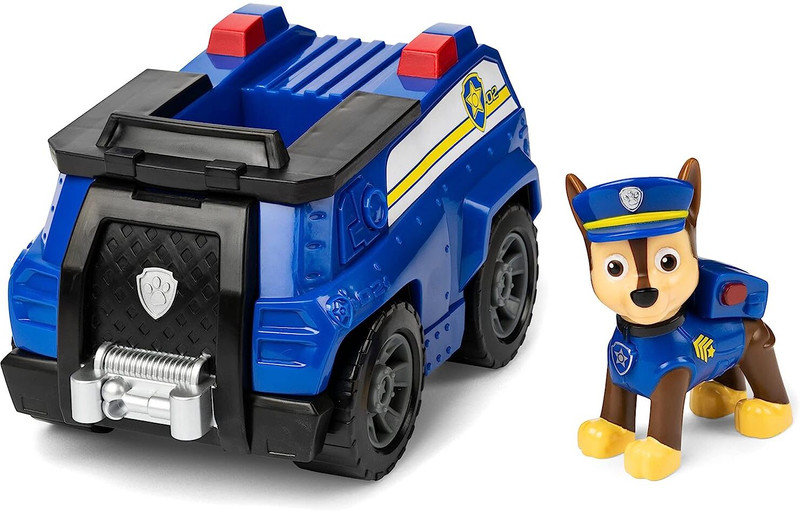 PAW PATROL Chase Cruiser Vehicle With Collectible Figure, For Kids Aged 3 And Up(Blue)