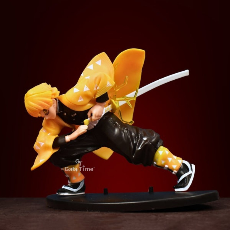 GT Gala Time Demon Slayer Zenistue Lighting Style Collectibles Anie Action Figure For Fans(Multicolor)