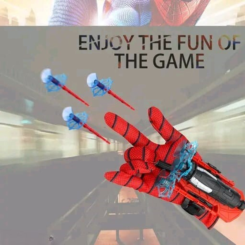 romj Spider Web Shooters Toy for Kids Fans, Hero Launcher Wrist Toy Set(Red)
