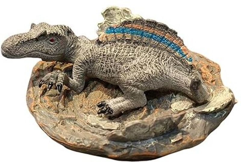 funfob Baby Dinosaur Toy Figures Height-8.5cm Dinosaur Figure Rainbow Stripe Dino Shell(Multicolor)