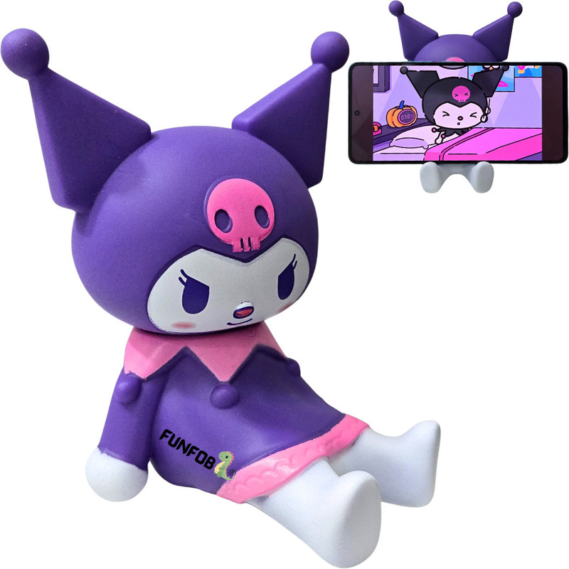 funfob Kuromi Action Figure Mobile Stand Holder (Kuromi Stand)(Purple)