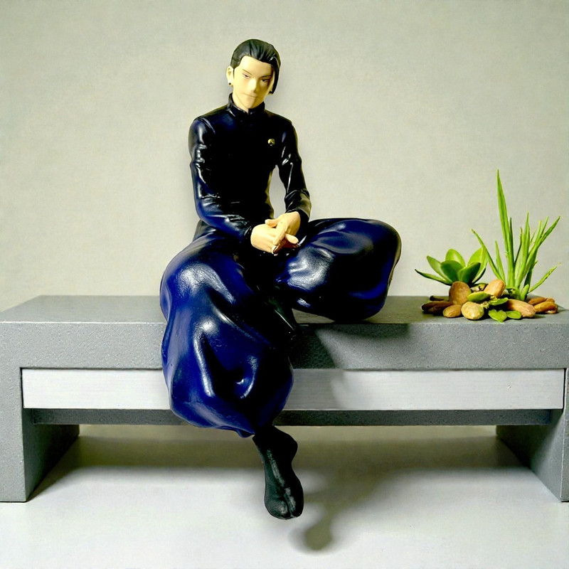 SSAppliances Suguru Geto Sitting Action Figure | Jujutsu Kaisen Anime Collectible PVC Figure.(Multicolor)
