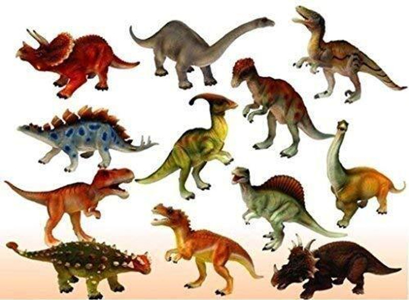 Kmc kidoz Dinosaur Toys Figures 12 PCS Realistic Dinosaur ,Educational Dino(Multicolor)