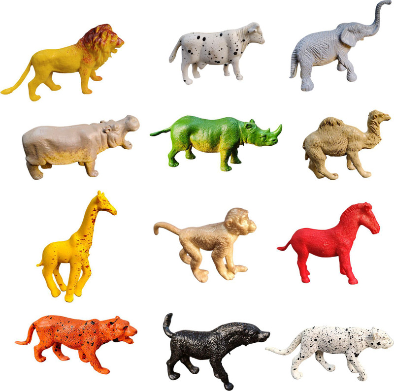ZESTHOME Animal Toys for Kids - 12 Animals Toys -Kids Educational set toys(Multicolor)
