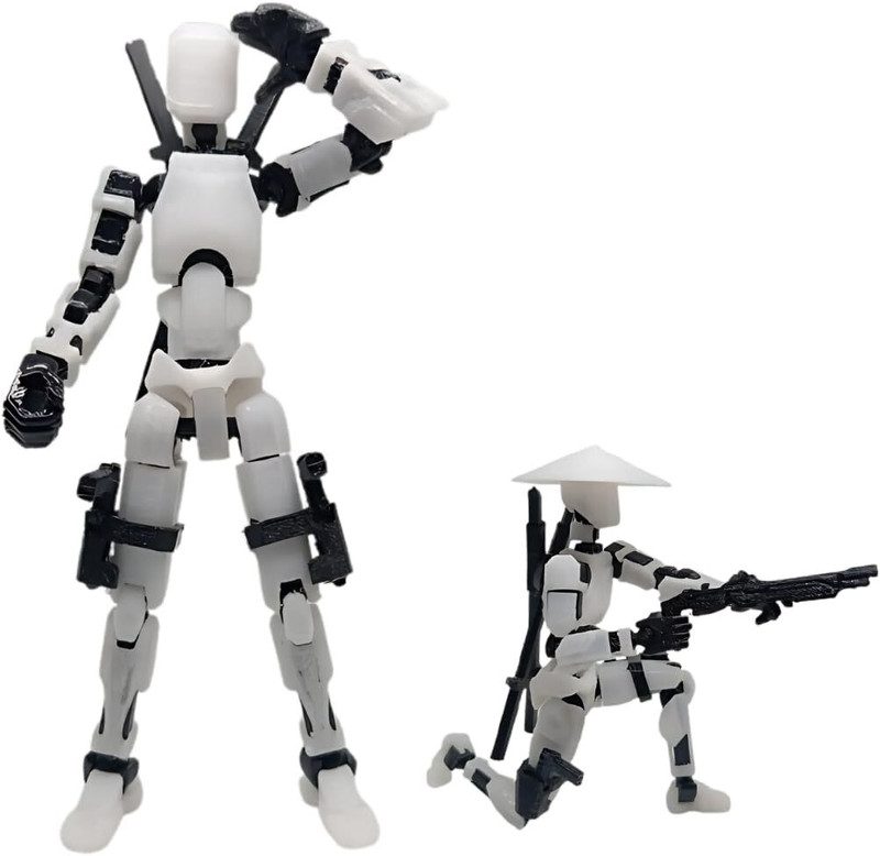 Bhootia Dummy 13 Action Figure | Assembly Completed| With Weapons (5.25inches)(Black, Red)