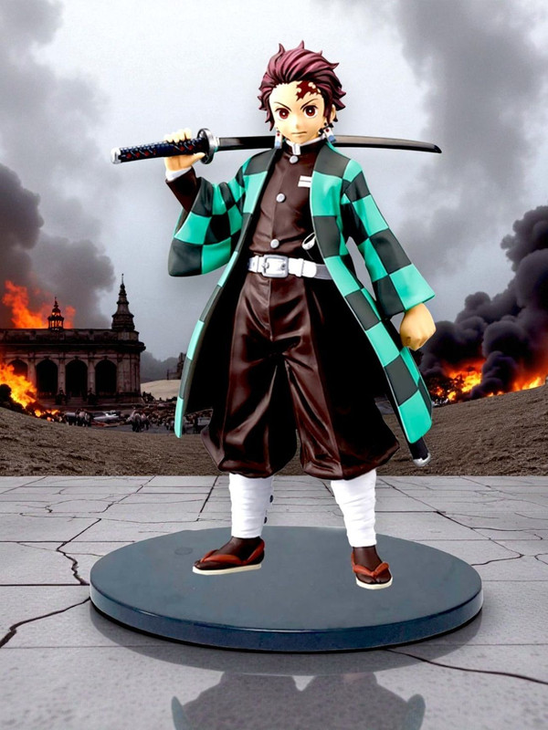 SSAppliances Demon Slayer Tanjiro Action Figure | 16CM | Anime Collectible(Multicolor)