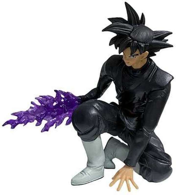 msvfashions Black Goku Action Figure – DBZ Anime Collectible Toy | 15cm with Energy Effect(Multicolor)