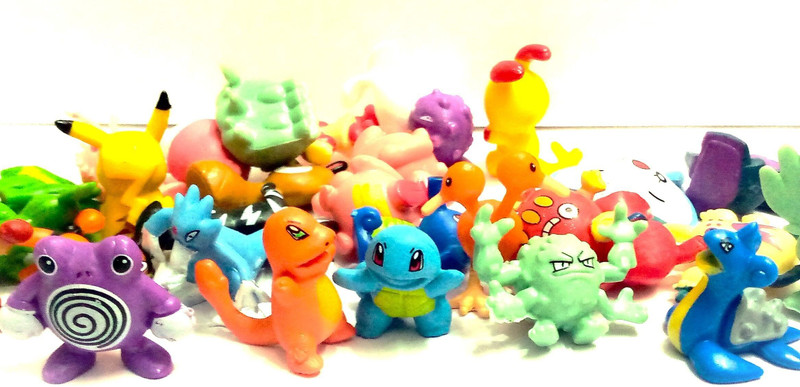 FOZZO-SK New 24 Rare Pokemon Tiny Toys 2 cm. Models Random Figures cartoon anime kids fun(Multicolor)
