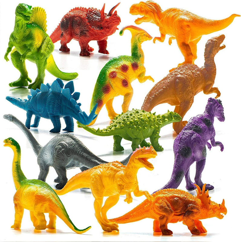 ramola 12Pcs Dinasours Toy for Boys Girls, Dinasour Big Toys for Boys, Toddlers(Multicolor)