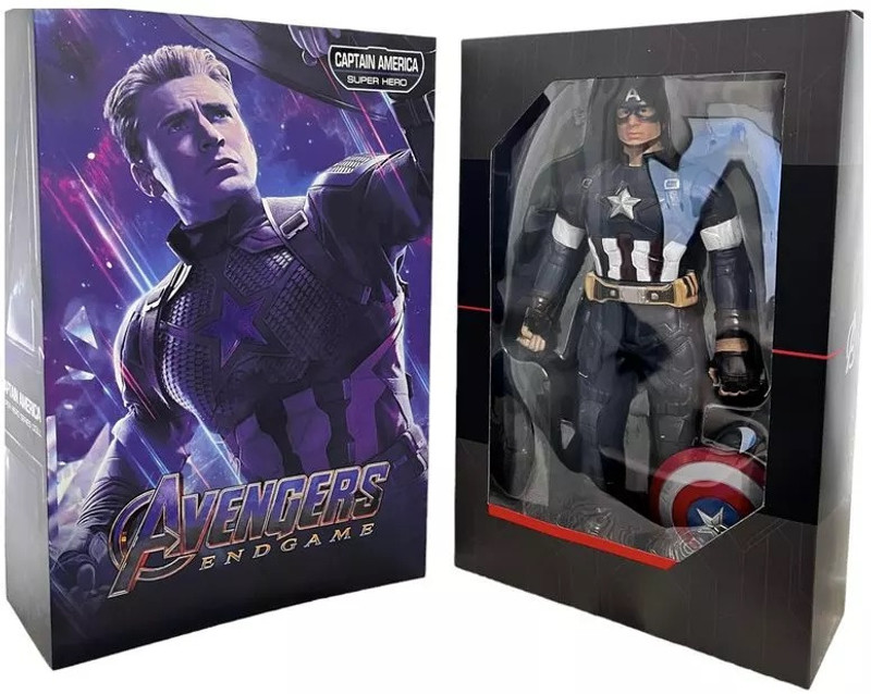 Zuuluzrs Action Hero Super Marvel Avengers Captain America Toys(Blue)
