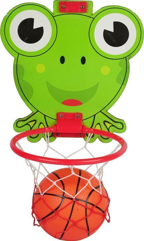 asian Frog Wooden Basketball Board with Net & Ball – Indoor Outdoor Playse(Green)