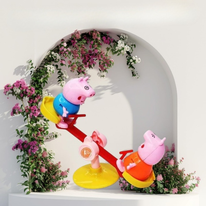 KinderTales Peppa Pig Playground Set with Peppa(IND*900732) Pig Family – Sellet