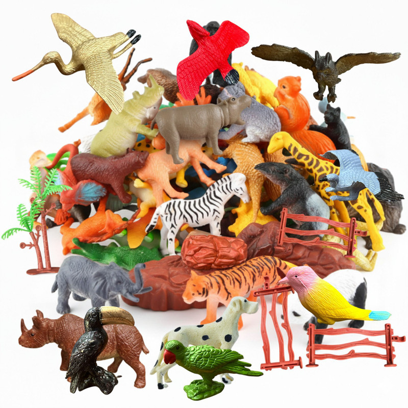 ZESTHOME Combo of Animals & Birds Toys - 26 Pcs set toys for fun and adventure(Multicolor)