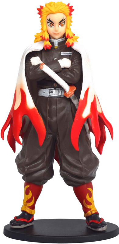 RVM Toys Demon Slayer Kyojuro Rengoku Action Figure Fold 15cm Car Dashboard Study Toy(Multicolor)