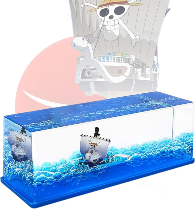 Realmkart OnePiece Going Merry Ship Bottle Action Figure 15cm OnePiece Anime Figure(Multicolor)