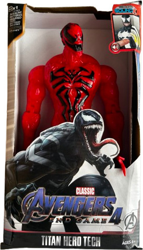 kitmeer RED VENOM ACTION FIGURE WITH SOUND(30CM)(Red)