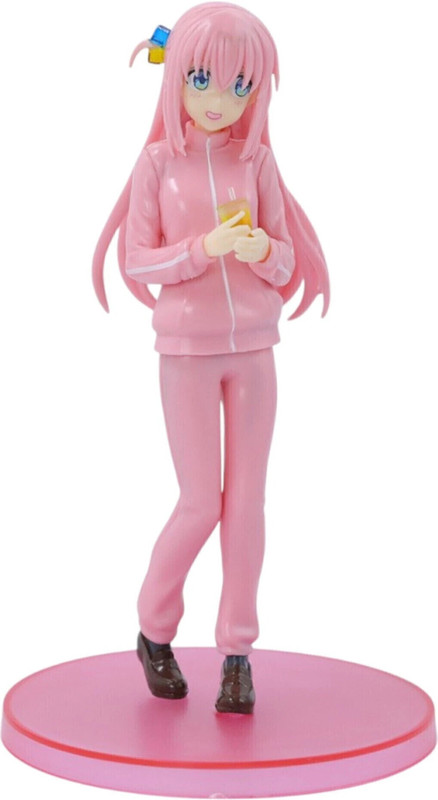 DECOR SPIRIT Bocchi The Rock ! Gotoh Hitori Action Figure | Hitori Gotoh Standing Figure 18cm(Pink)