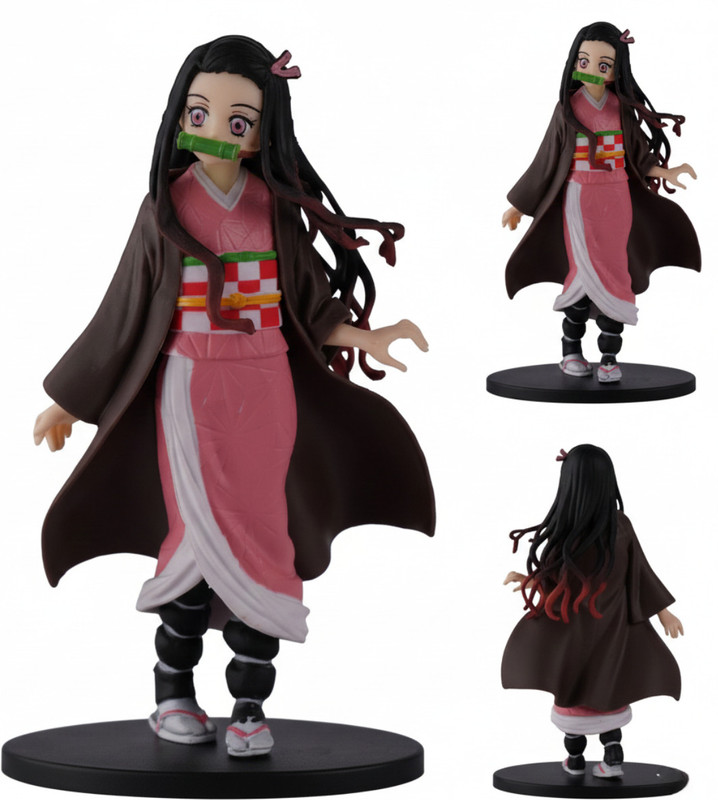 Bugstore Enterprises Nezuko Action Figure 16 CM | Demon Slayer Anime Action Figure Toy(Multicolor)