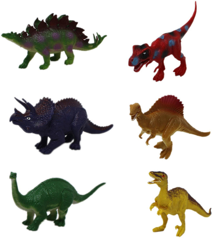 Toyvala Realistic Dinosaur Figures Playset Rubber Wild Animal Dinosaur Toys for Kids97(Multicolor)