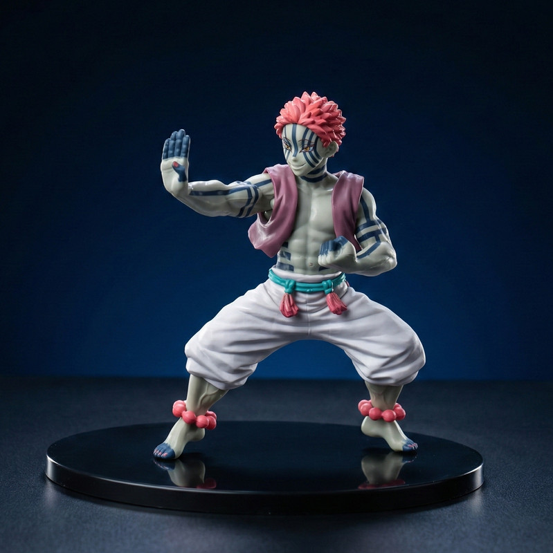 GT Gala Time Akaza Demon Anime Action Figure Collectible Toy Showpiece For Fans Display Gifts(Multicolor)