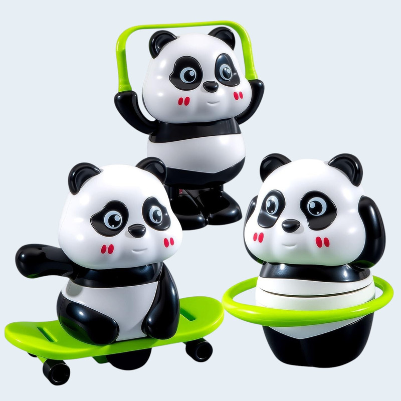 Maa Momai Toys Panda Developmental Toy Set for Babies 18 Months+(Multicolor)