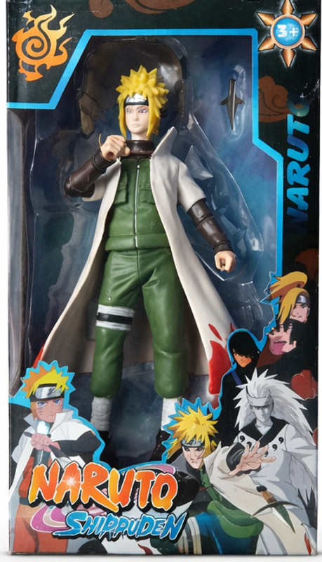 Tgame Naruto Shippuden Minato Namikaze Action Figure Toy with Kunai(Multicolor)