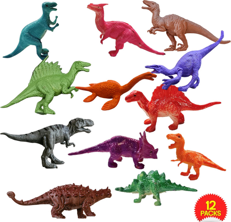 laxmi toys Dinosaur Toys Set for Kids - Educational & Fun Learning Toys for Kids (5-6 cm)(Multicolor)
