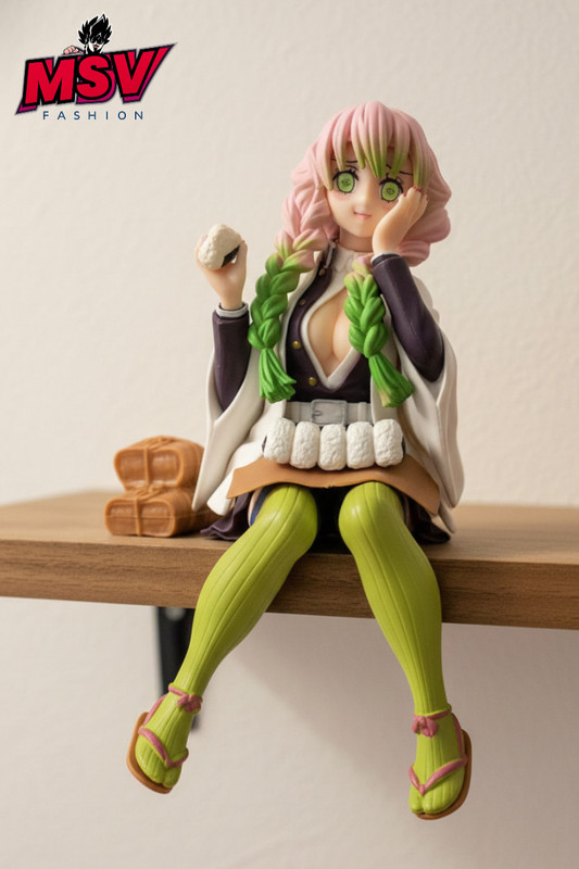 msvfashions mutsuri Anime Style Seated Girl Figurine – Decorative Collectible Toy(Multicolor)