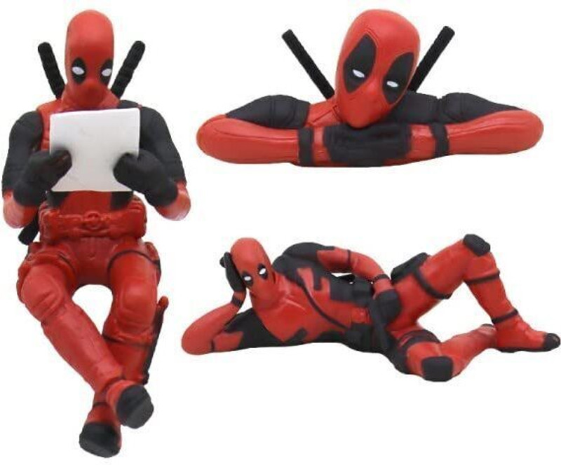 Dwiza Enterprise Deadpool Action Figure 3pcs Set Superhero For Car Decor Toy And for Home Decor(Red)