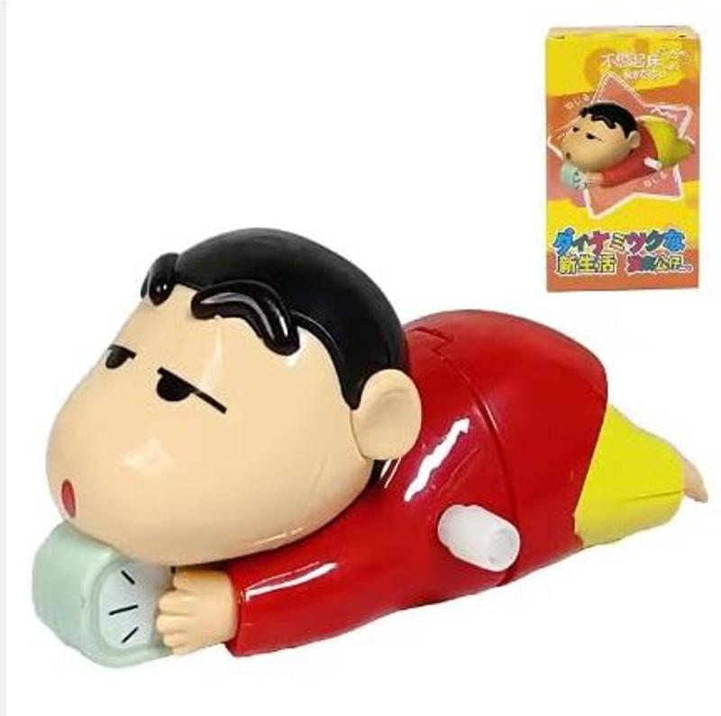 Godworks Toys Shinchan Action Figure Movable Toy for Babies(Red)