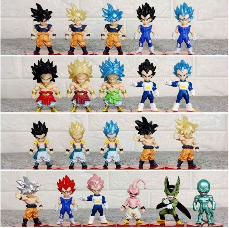 Turners Prime DragoBallZ Action Figures Set of 21 Pcs | Goku Vegeta Action Figure Toys(Multicolor)