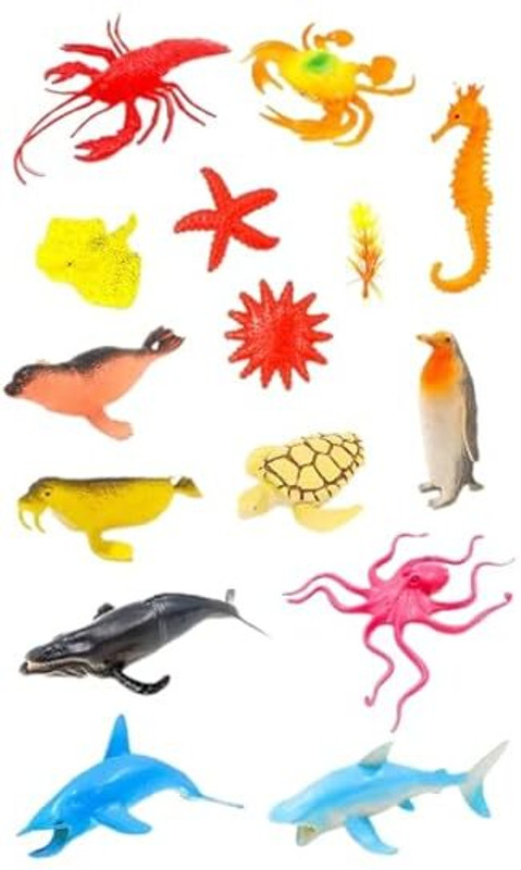 Kampanwala Toys See Animals 17 Pcs packet(Red, Black, Yellow)