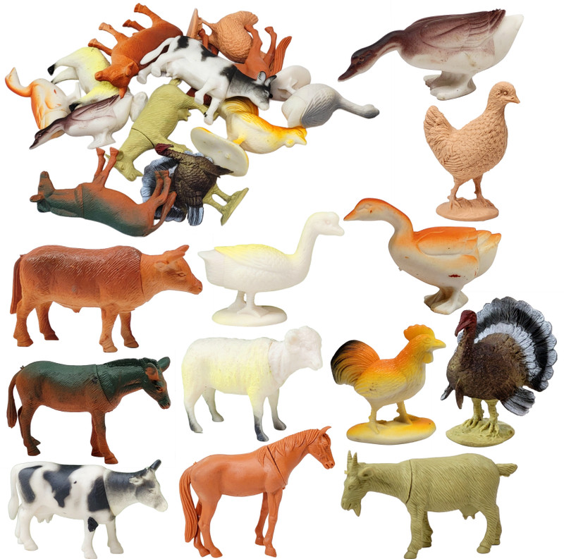 BABRO Farm Animal Toy Set for Kids, Farm Animal Playsets, Educational Toy Set for Kids(Multicolor)