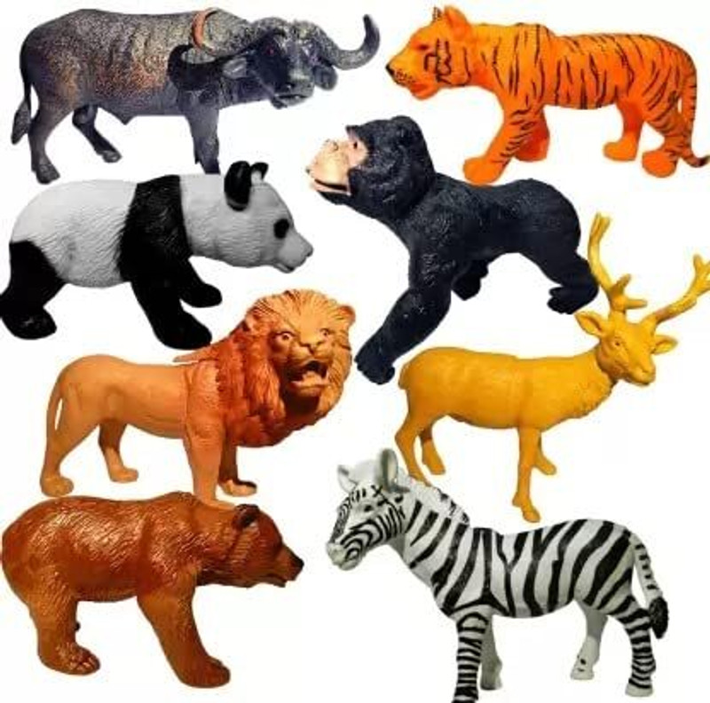 manish Educational PVC Animal Toys & Insect Model Set - Inspiring Learning Pack of 8(Multicolor)