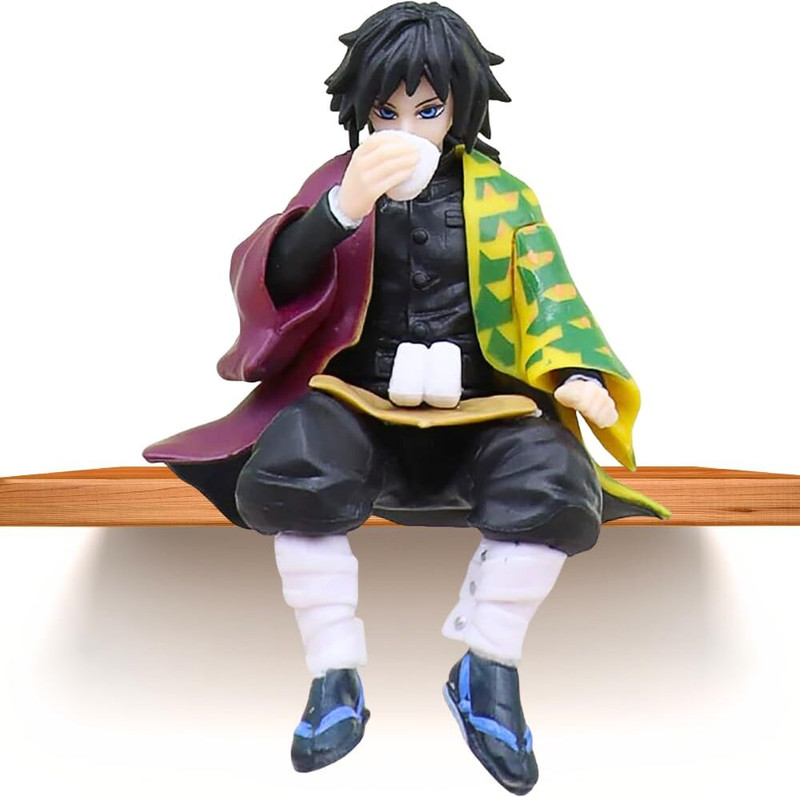 funfob Giyu Demon Slayer Action Figures Action Figures Height - 15CM(Giyu Perching)(Multicolor)