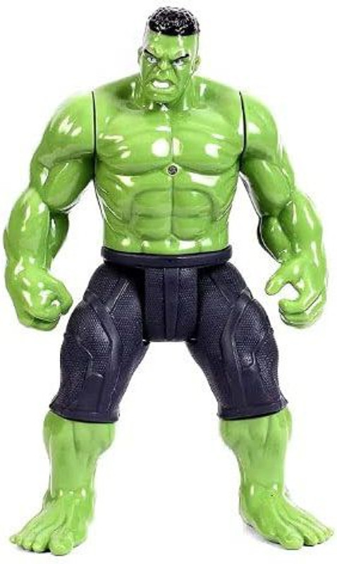 Sheetla Avengers Superhero Hulk Action Figure (6-inch) (Green)(Black)
