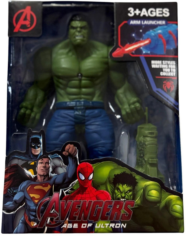 Zuuluzrs New Version Marvel Avengers Hulk Toy Super Hero Action Limited Edition(Green)