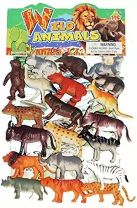 CJ CHILDREN'SJOY Latest wild Animals, zoo animals, Jungle animals Pack of 20(Multicolor)