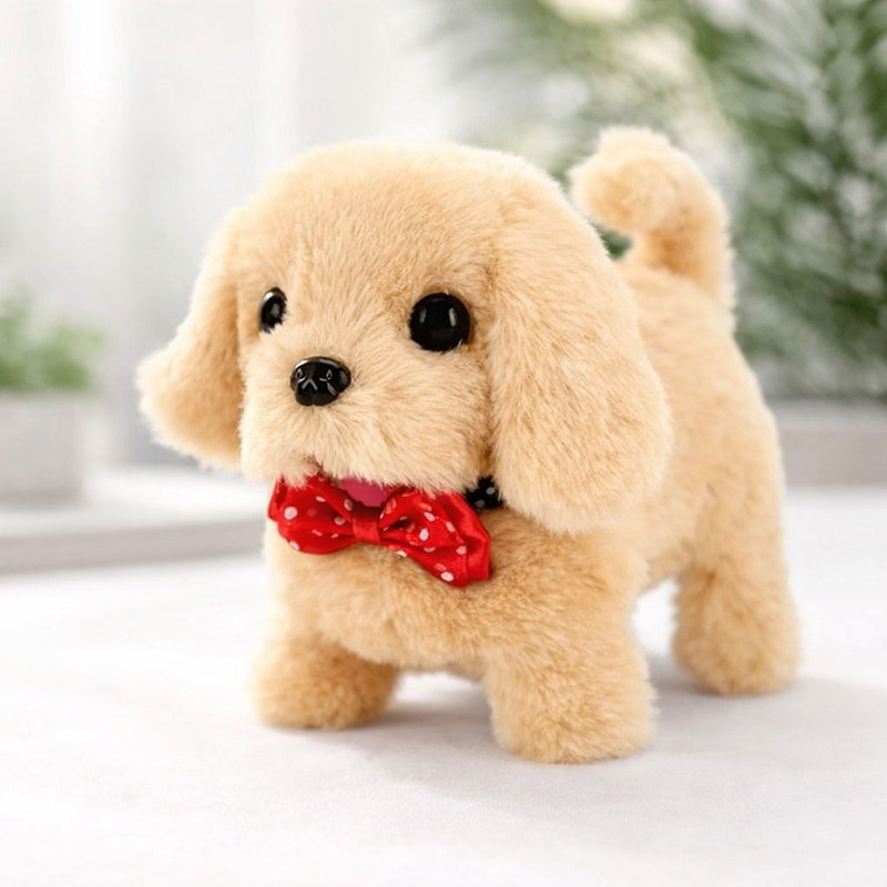 MONARCH ESSENTIALS HappyPaws Moving Puppy Toy(Brown)