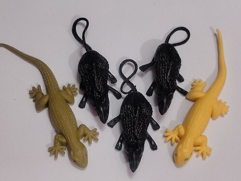 Vedy animals toys for kids rat&lizard gang set(Multicolor)